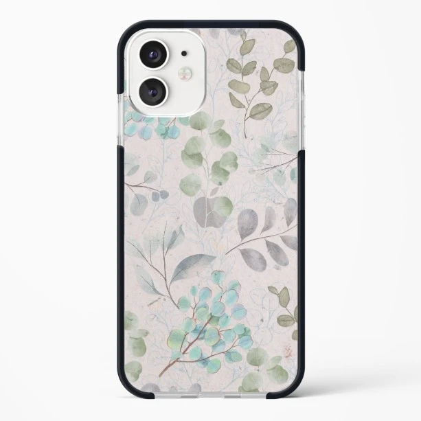 iPhone 12 Shockproof Case with Abstract Flower Design