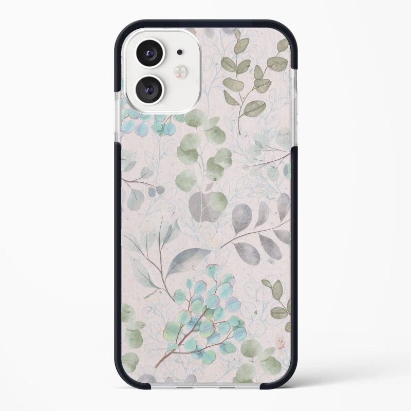 iPhone 12 Shockproof Case with Abstract Flower Design