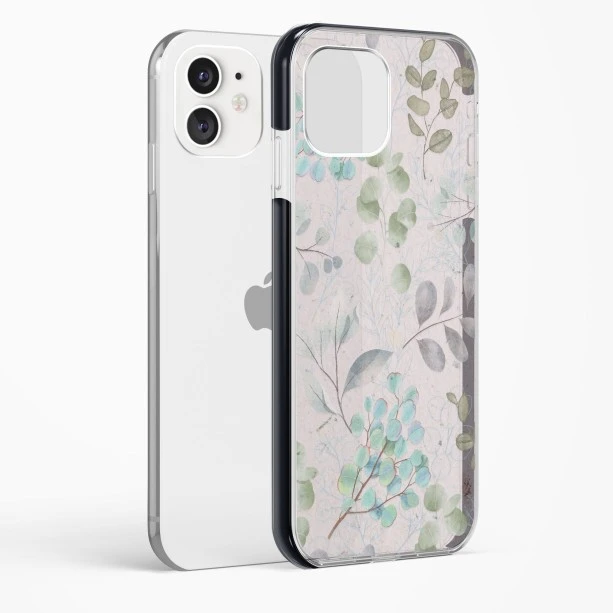 iPhone 12 Shockproof Case with Abstract Flower Design