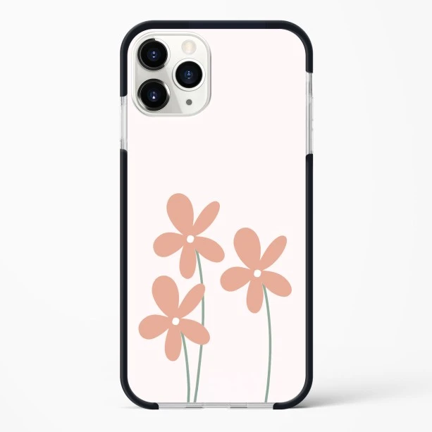iPhone 12 Pro Flower Petals Impact Case - Protective Phone Cover