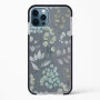 iPhone 12 Pro Shockproof Case with Abstract Flower Design