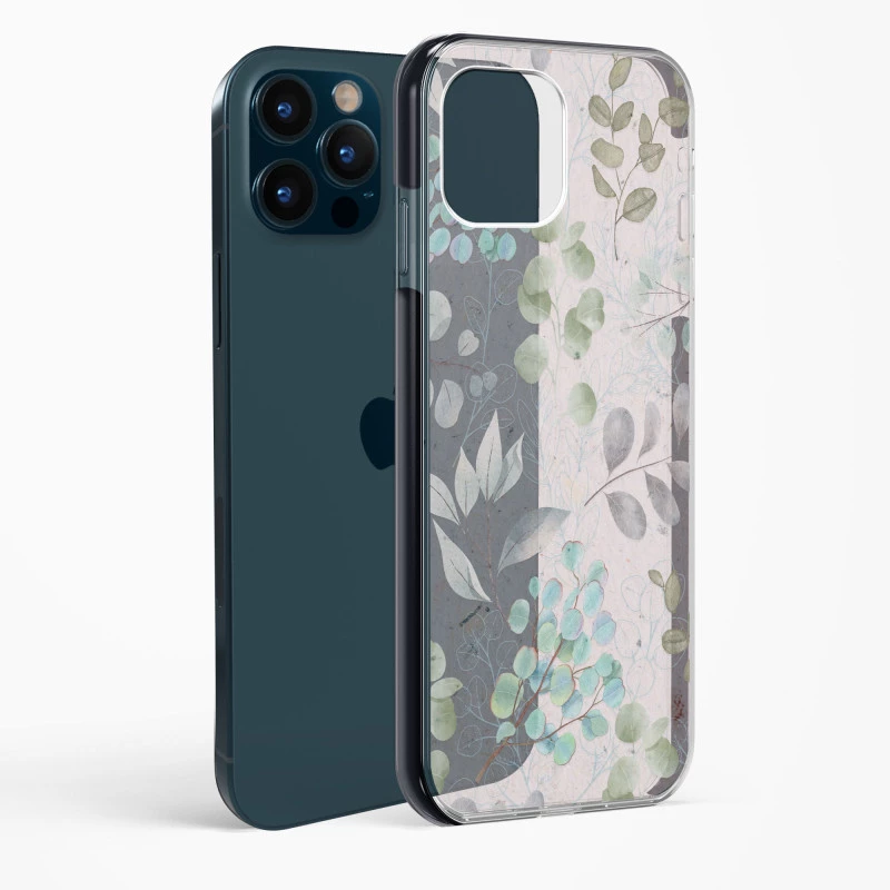 iPhone 12 Pro Shockproof Case with Abstract Flower Design