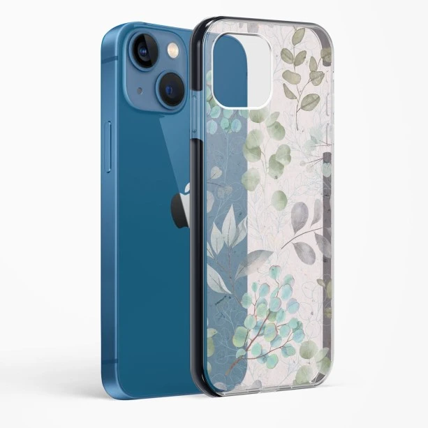 iPhone 13 Shockproof Case with Abstract Flower Design