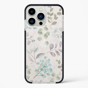 iPhone 14 Pro Max Shockproof Case with Abstract Flower Design