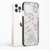 iPhone 14 Pro Max Shockproof Case with Abstract Flower Design