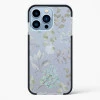 iPhone 14 Pro Max Shockproof Case with Abstract Flower Design