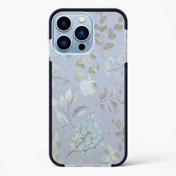 iPhone 14 Pro Max Shockproof Case with Abstract Flower Design