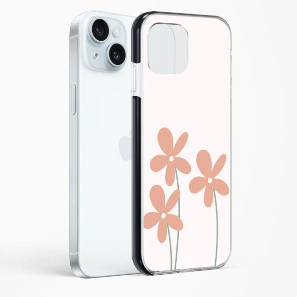 iPhone 15 Flower Petals Impact Case - Protective Phone Cover