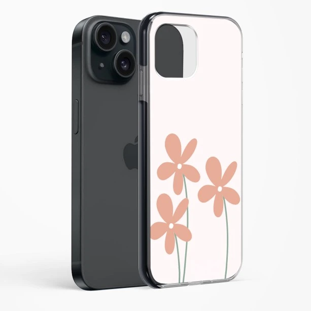 iPhone 15 Plus Flower Petals Impact Case - Protective Phone Cover