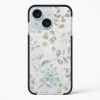 iPhone 15 Plus Shockproof Case with Abstract Flower Design