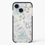 iPhone 15 Plus Shockproof Case with Abstract Flower Design