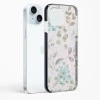 iPhone 15 Plus Shockproof Case with Abstract Flower Design