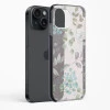 iPhone 15 Plus Shockproof Case with Abstract Flower Design