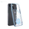 iPhone 13 Bling Flower Blue Transparent Case