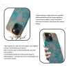 iPhone 13 Peacock Glitter Green Diamond Case