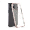 iPhone 13 Bling Heart Cloud Gold Transparent Case