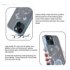 iPhone 13 Bling Flower Blue Transparent Case