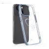 iPhone 13 Bling Heart Blue Transparent Case