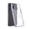 iPhone 13 Bling Heart Purple Transparent Case