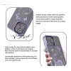 iPhone 13 Pro Bling Flower Purple Transparent Case