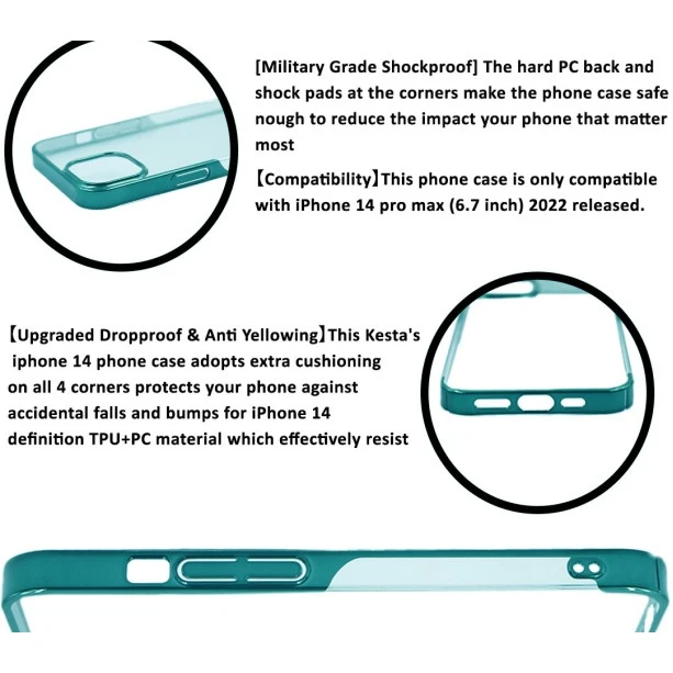 iPhone 13 Pro Noble Leisurely Green Transparent Case
