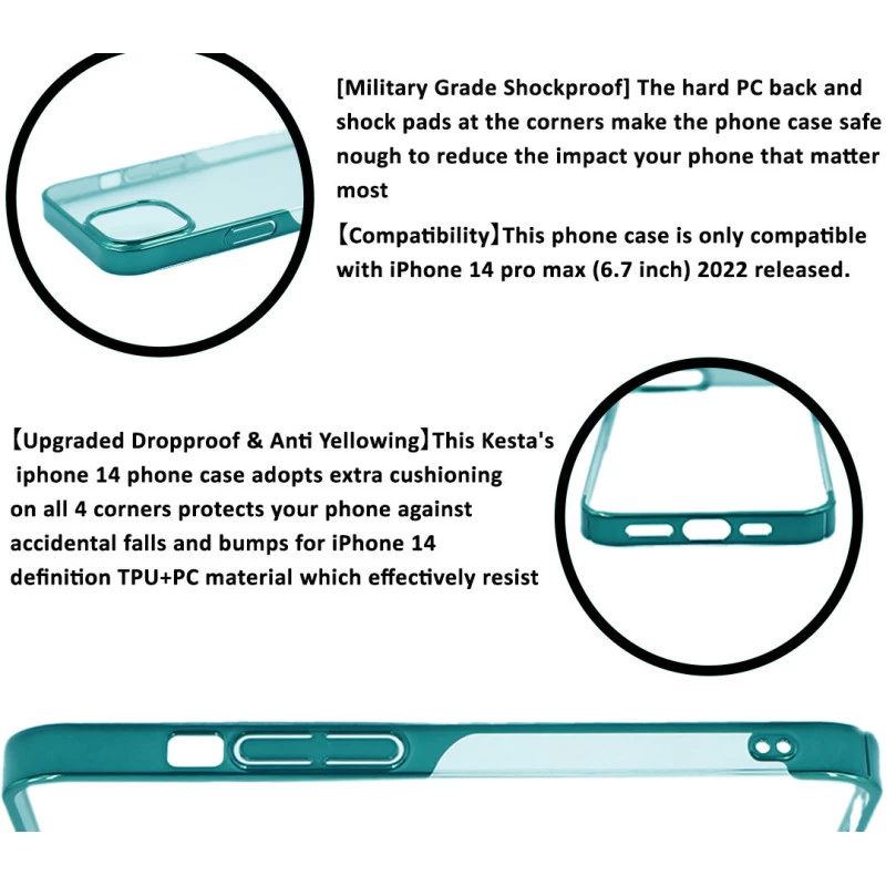 iPhone 13 Pro Noble Leisurely Green Transparent Case