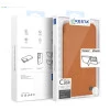 iPhone 13 Pro Flip Leather Case – Brown Elegant Cover