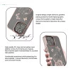iPhone 13 Pro Bling Flower Cloud Gold Transparent Case