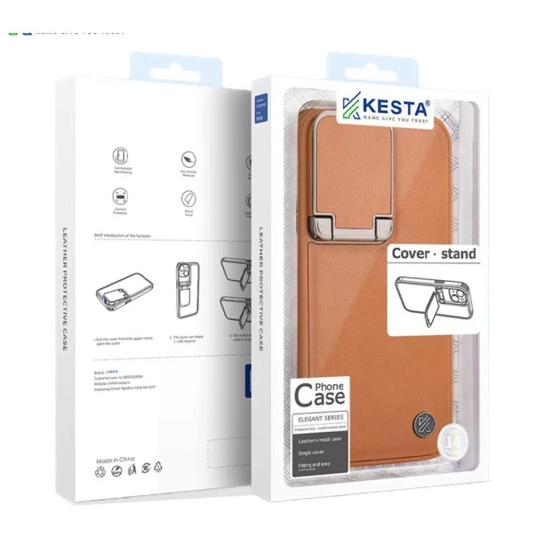 iPhone 13 Pro Elegant Brown Leather Case