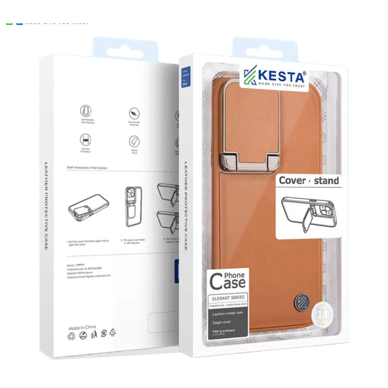 iPhone 13 Pro Elegant Brown Leather Case