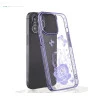 iPhone 13 Pro Bling Flower Purple Transparent Case