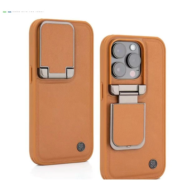 iPhone 13 Pro Elegant Brown Leather Case