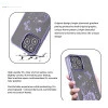 iPhone 13 Pro Max Bling Flower Purple Transparent Case