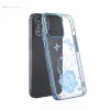 iPhone 13 Pro Max Bling Flower Blue Transparent Case