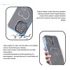 iPhone 13 Pro Max Bling Heart Blue Transparent Case