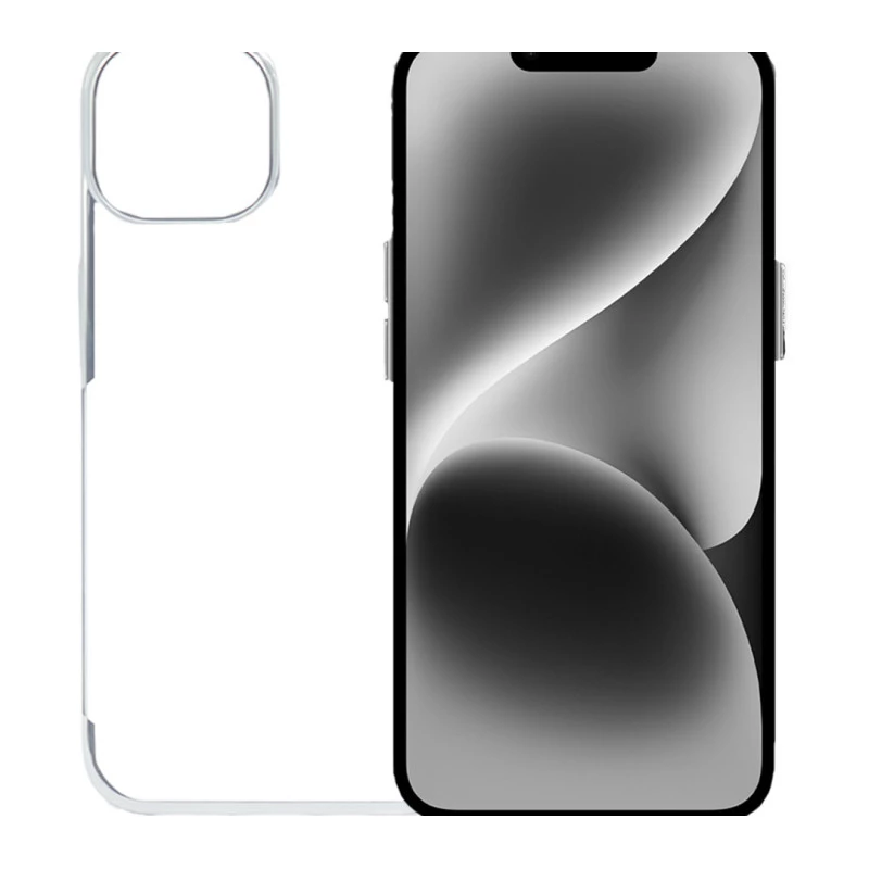 iPhone 14 Noble Silver Transparent Case – Anti Yellowing Cover