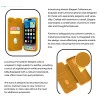 iPhone 14 Brown Leather Flip Cover – Elegant Protective Case
