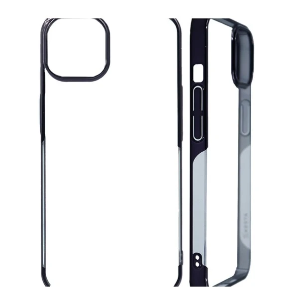 iPhone 14 Noble Black Transparent Case – Anti Yellowing Cover