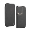 iPhone 14 Black Leather Flip Cover Case