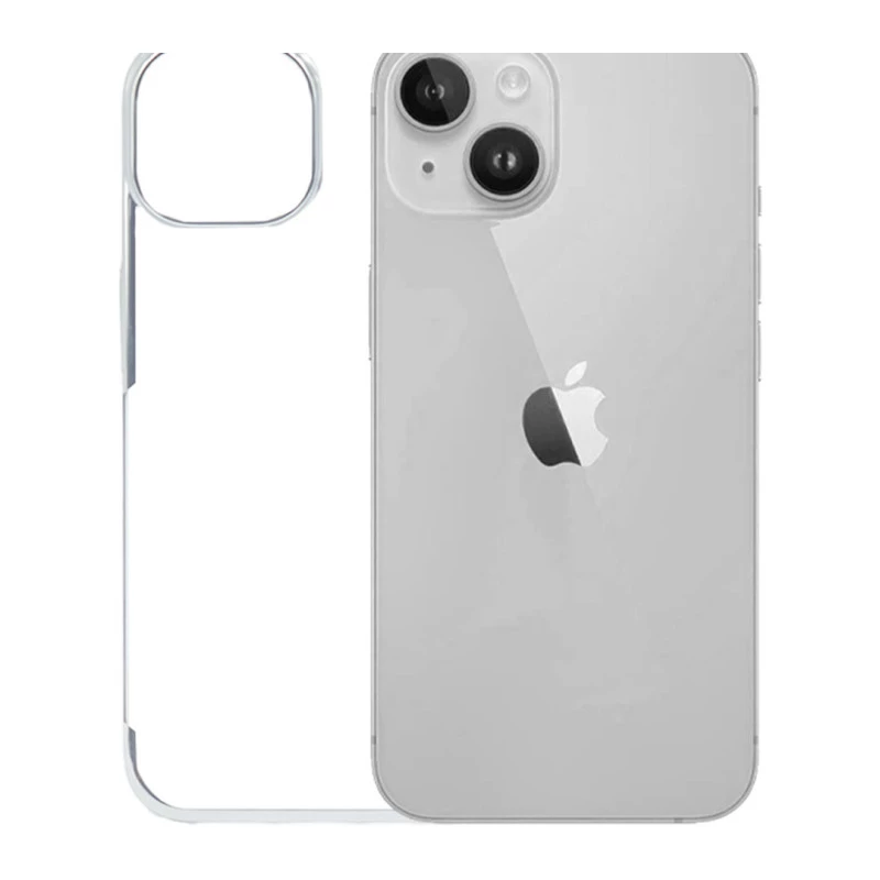 iPhone 14 Noble Silver Transparent Case – Anti Yellowing Cover