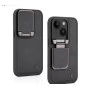 iPhone 14 Black Leather Case – Elegant Protective Cover