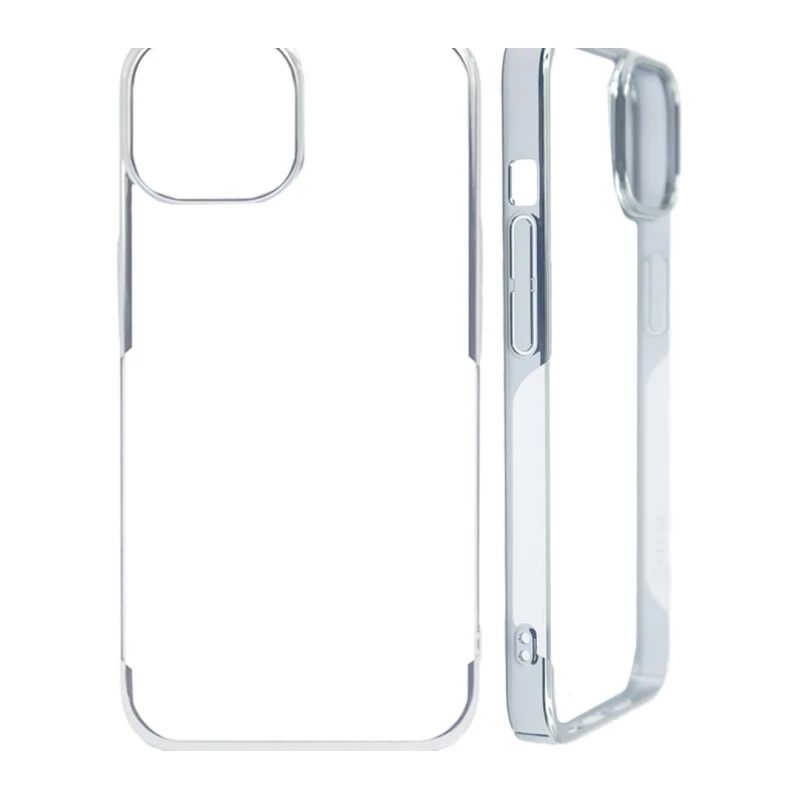 iPhone 14 Noble Silver Transparent Case – Anti Yellowing Cover