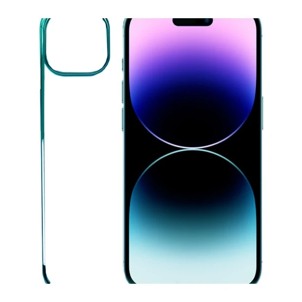 iPhone 14 Pro Green Transparent Case – Noble Clear Cover