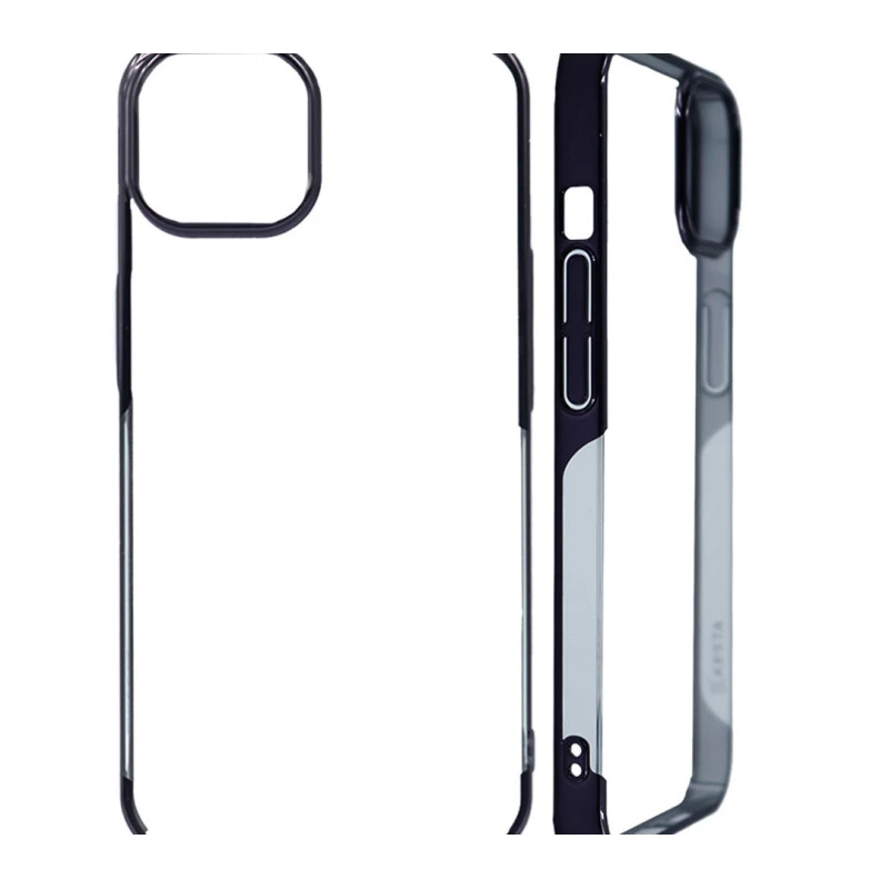 iPhone 14 Pro Black Transparent Case – Noble Clear Cover