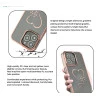 iPhone 14 Pro Bling Heart Cloud Gold Transparent Case
