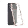 iPhone 14 Pro Bling Heart Cloud Gold Transparent Case