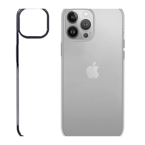 iPhone 14 Pro Black Transparent Case – Noble Clear Cover