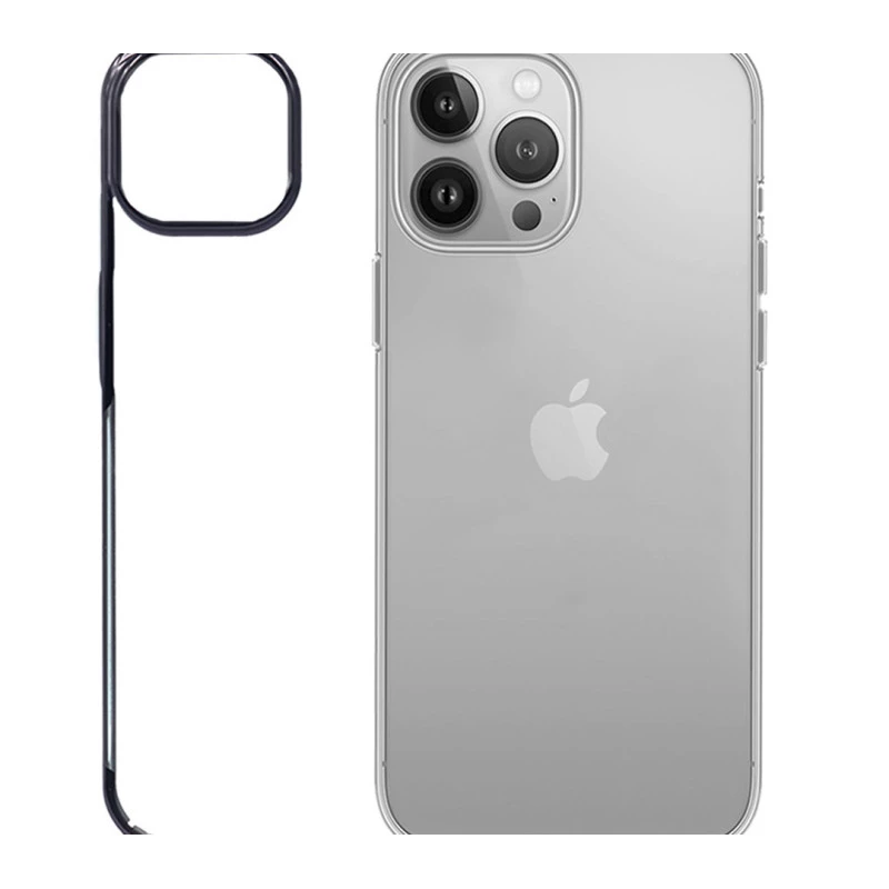 iPhone 14 Pro Black Transparent Case – Noble Clear Cover