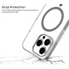 iPhone 14 Pro Max Ice Crystals Grey Transparent Case