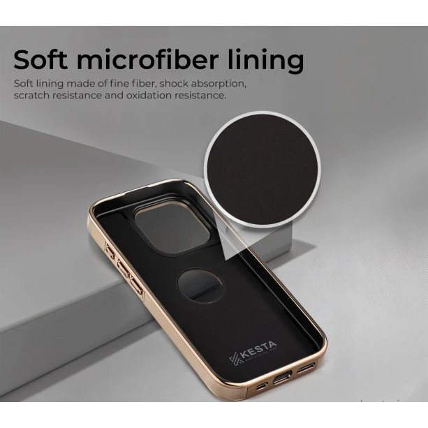 iPhone 15 Classy Desert Leather Case with Magnetic Ring Holder